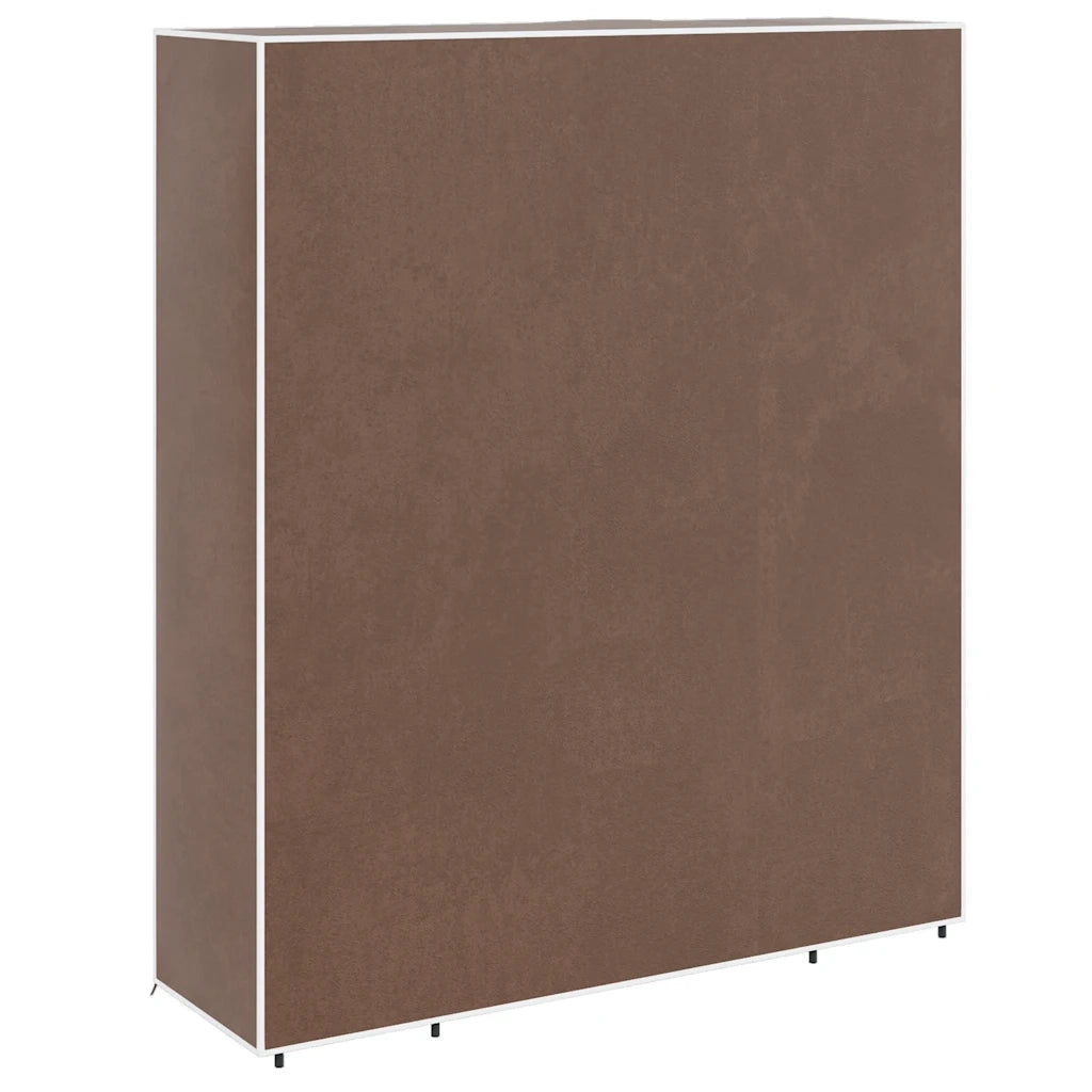 Armadio in Tessuto con Scomparti e Aste 45x150x176 cm Marrone   cod mxl 77917
