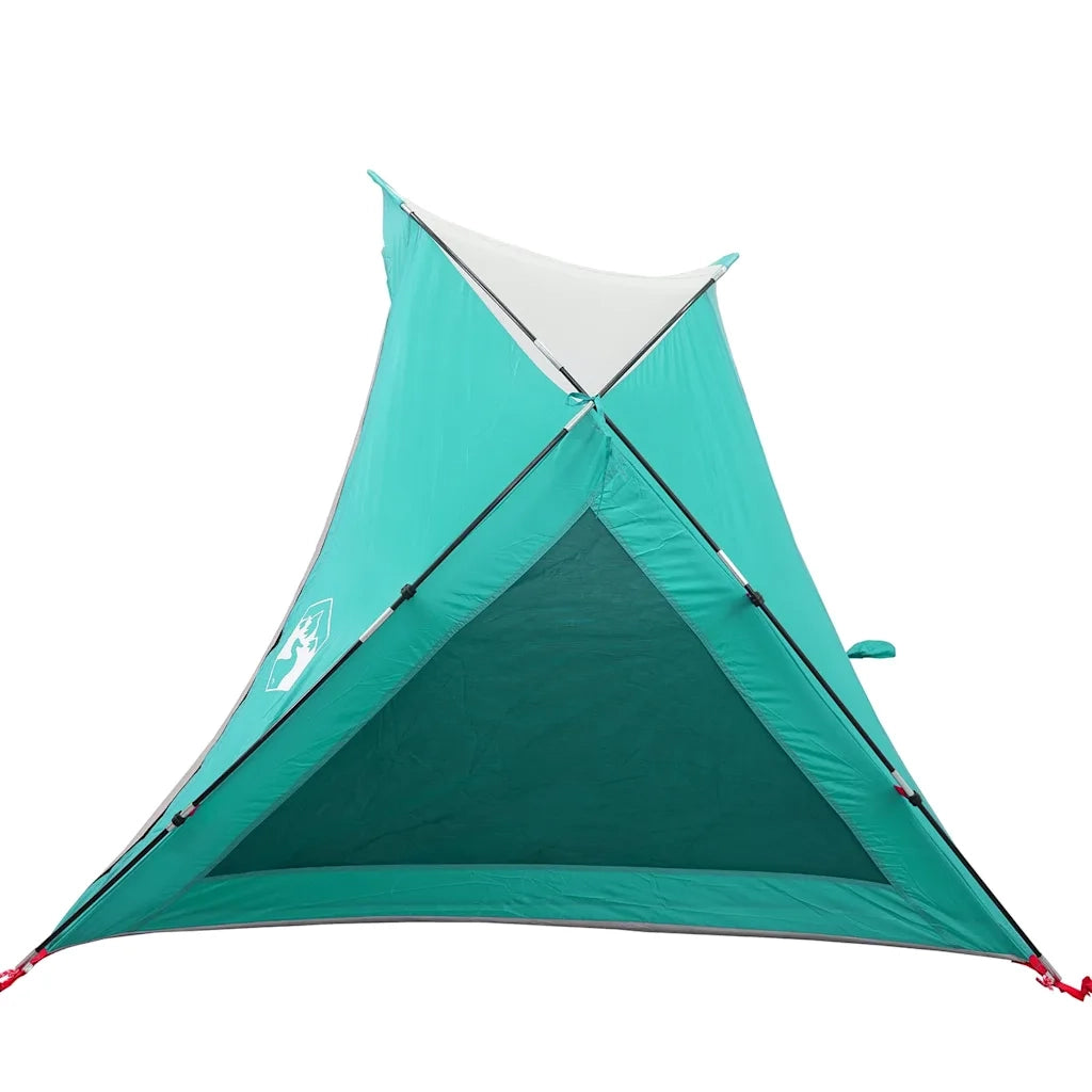 Tenda da Spiaggia 2 Persone-Tenda da campeggio Verde Mare Impermeabile