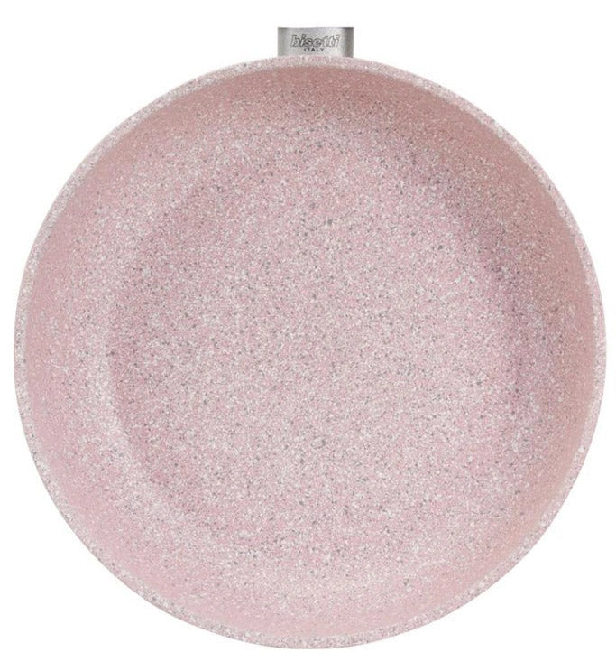 Set 3 Padelle in Alluminio Ø 20-24-28 cm Antiaderente Induzione Bisetti Stonerose