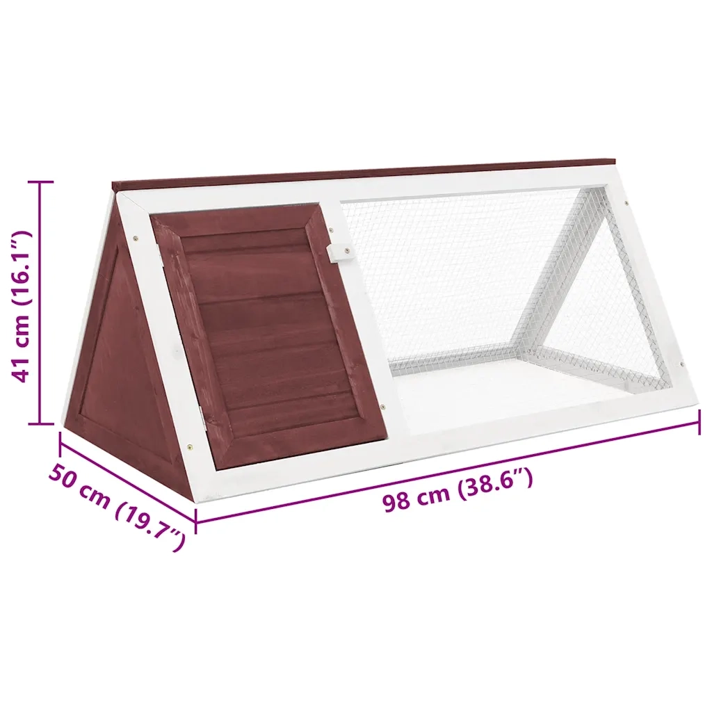 Conigliera in Legno Marrone CFW6882975