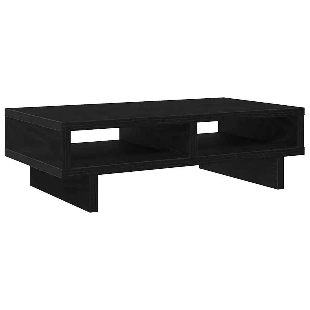Supporto per Monitor Rovere Nero 50x27x15 cm in Truciolato
