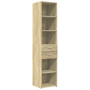 Credenza | Madia | Buffet da pranzo | Armadio da pranzo Rovere Sonoma 40x42,5x185 cm in Legno Multistrato