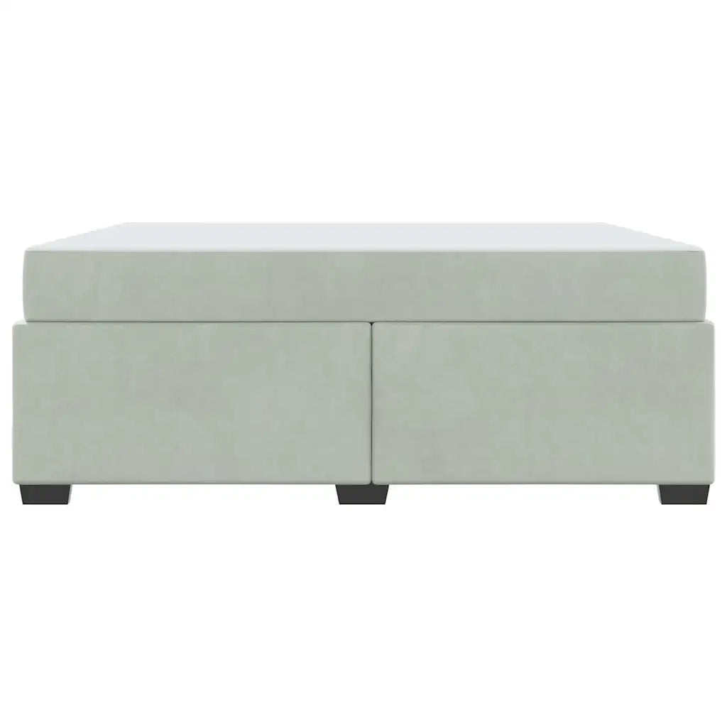 Struttura del letto Grigio chiaro 180 x 200 cm Tessuto