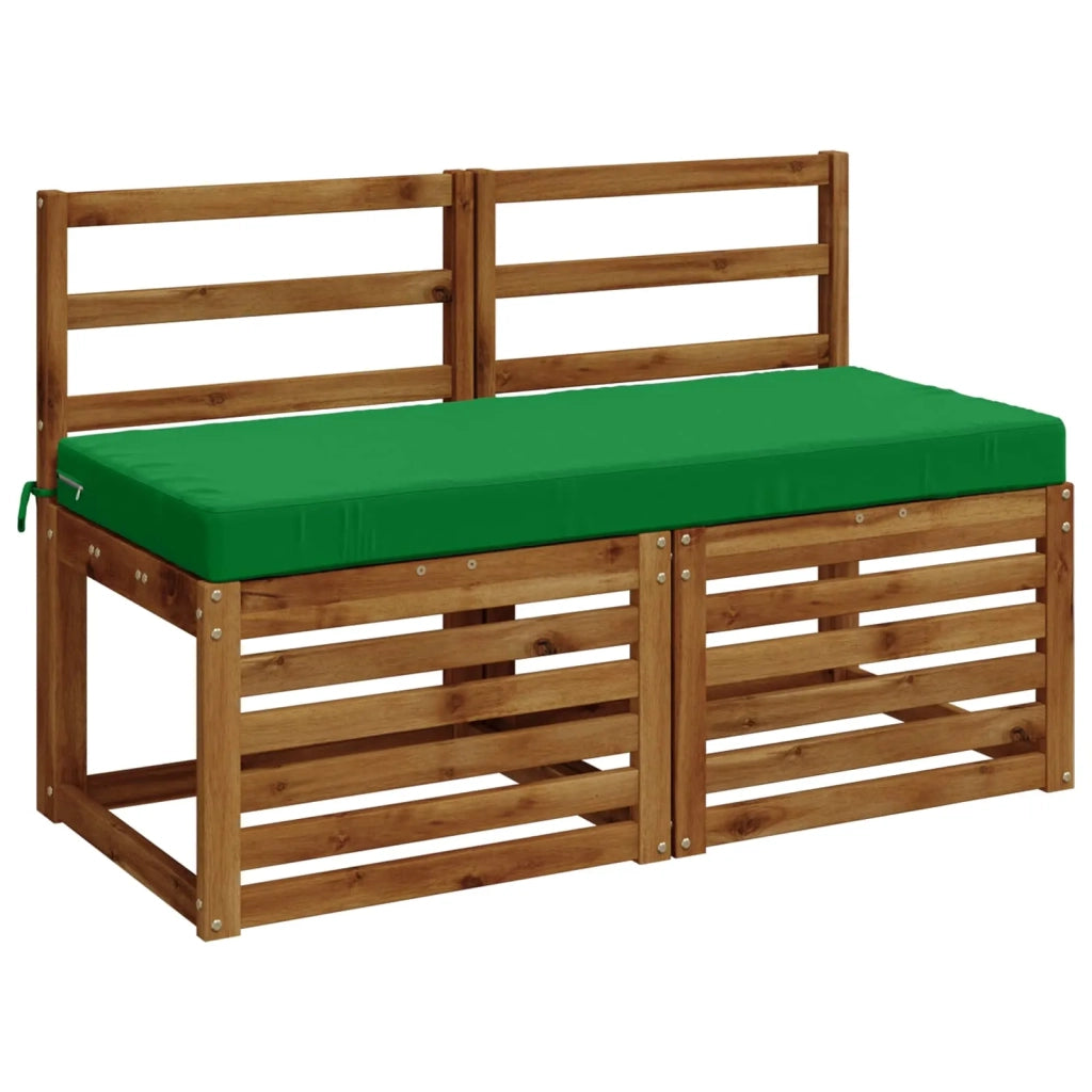 Cuscini per Panchina a 2 Pezzi SOEST 2 pz 100% Poliestere Verde 950165