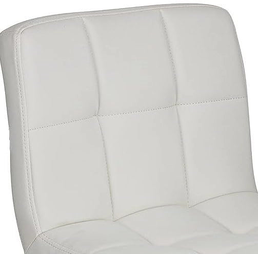 FENIXSHOP24 – Coppia di sgabelli girevoli da bar pub cucina – regolabili in altezza struttura in acciaio cromato, imbottitura in gommapiuma – cod-008