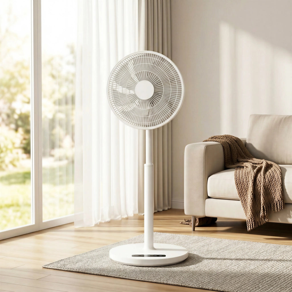 Ventilatore a piantana 39 cm ¨C zephmum ¨C 12 velocit¨¤ 4 modalit¨¤ oscillante bianco