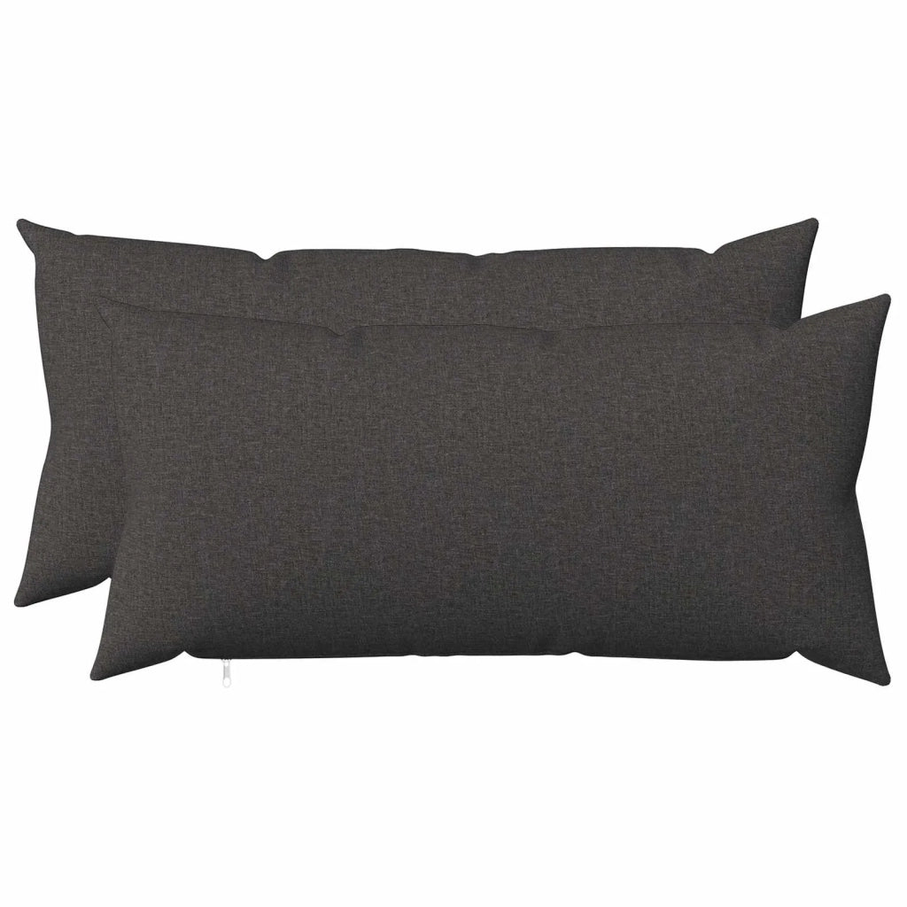 Federa 2 pz HEERLEN Grigio Scuro 40 x 70 cm Tessuto 909441