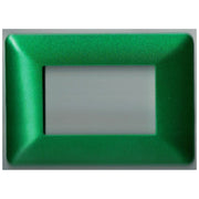 Trade Shop - Placchette Placche In Abs Per Serie Matix Bticino Compatibile 3 4 6 Moduli Color - Verde Metallizzato -6 Fori     -