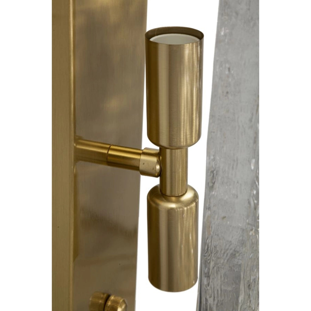 Lampada a Parete VKH59, Oro, Metallo, 36x15x10 cm
