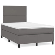 Giroletto a Molle con Materasso Grigio 120x190 cm in Similpellecod mxl 115982
