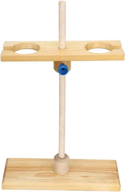 Supporto per separatore di legno - Altezza regolabile - Set di separatore per laboratorio scolastico - Accessori di fissaggio - Fori - 2 pezzi.