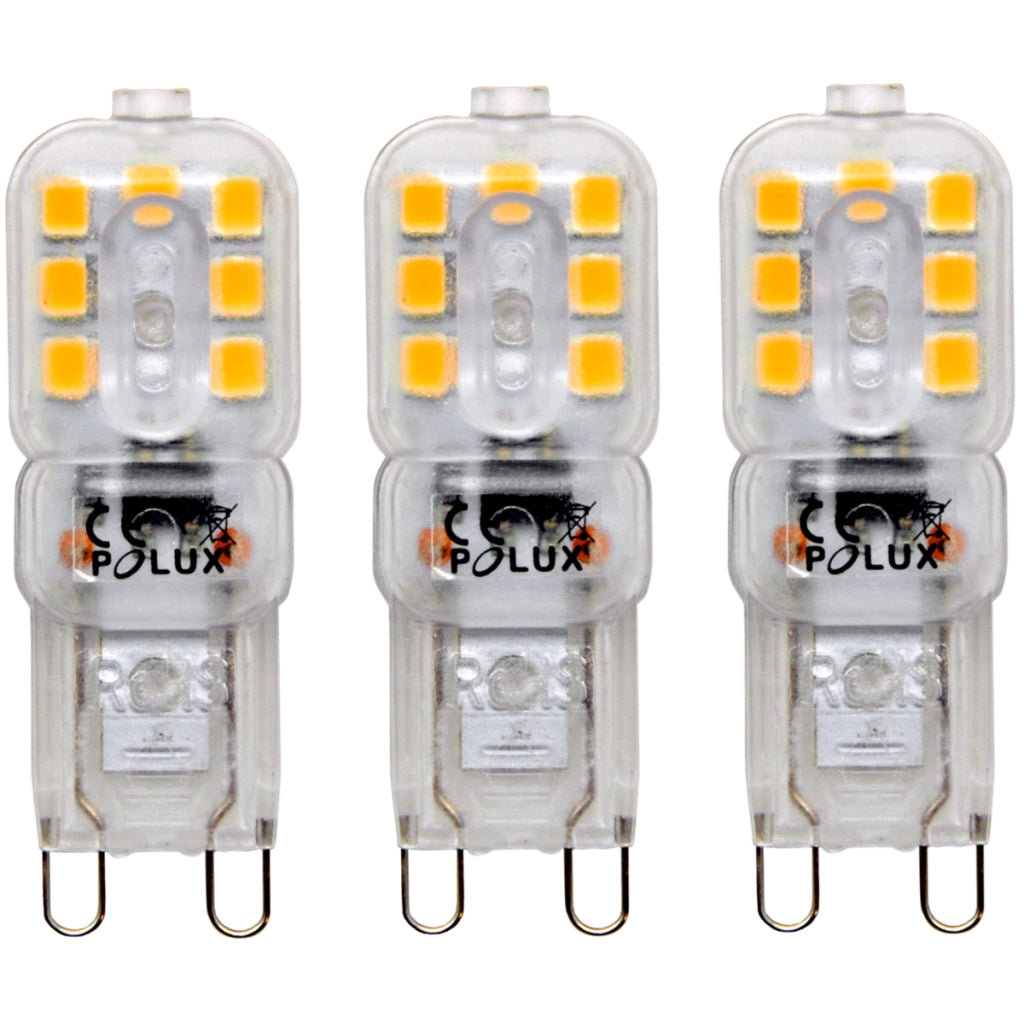 Lampadina LED SMD G9 2,5W 180lm calda 3000K 3pz Polux