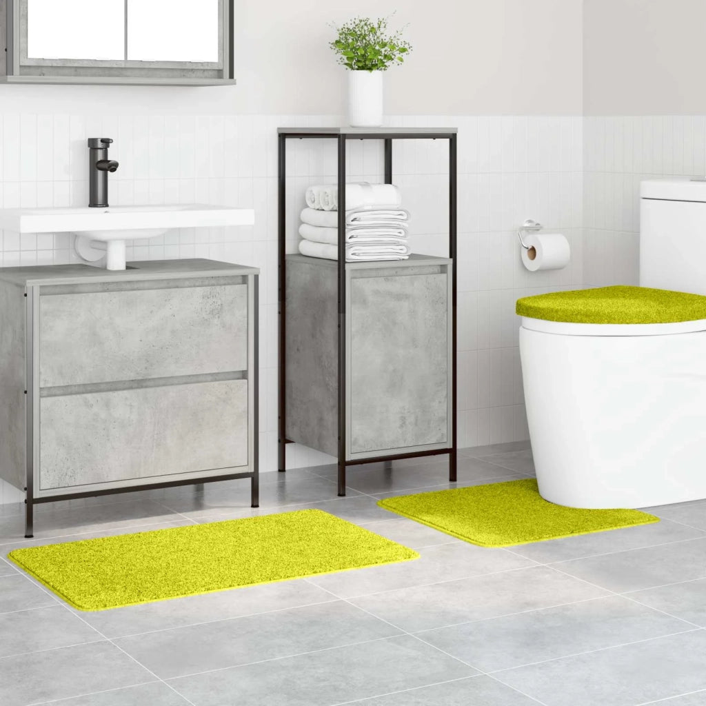 Set di tappetini antiscivolo per il bagno 3 pz Verde PP CFW5134063