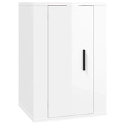 Mobile TV multimediale scaffale TV mobile TV sala da pranzo soggiorno camera da letto da parete lucido 40 x 34,5 x 60 cm bianco 02_0028089