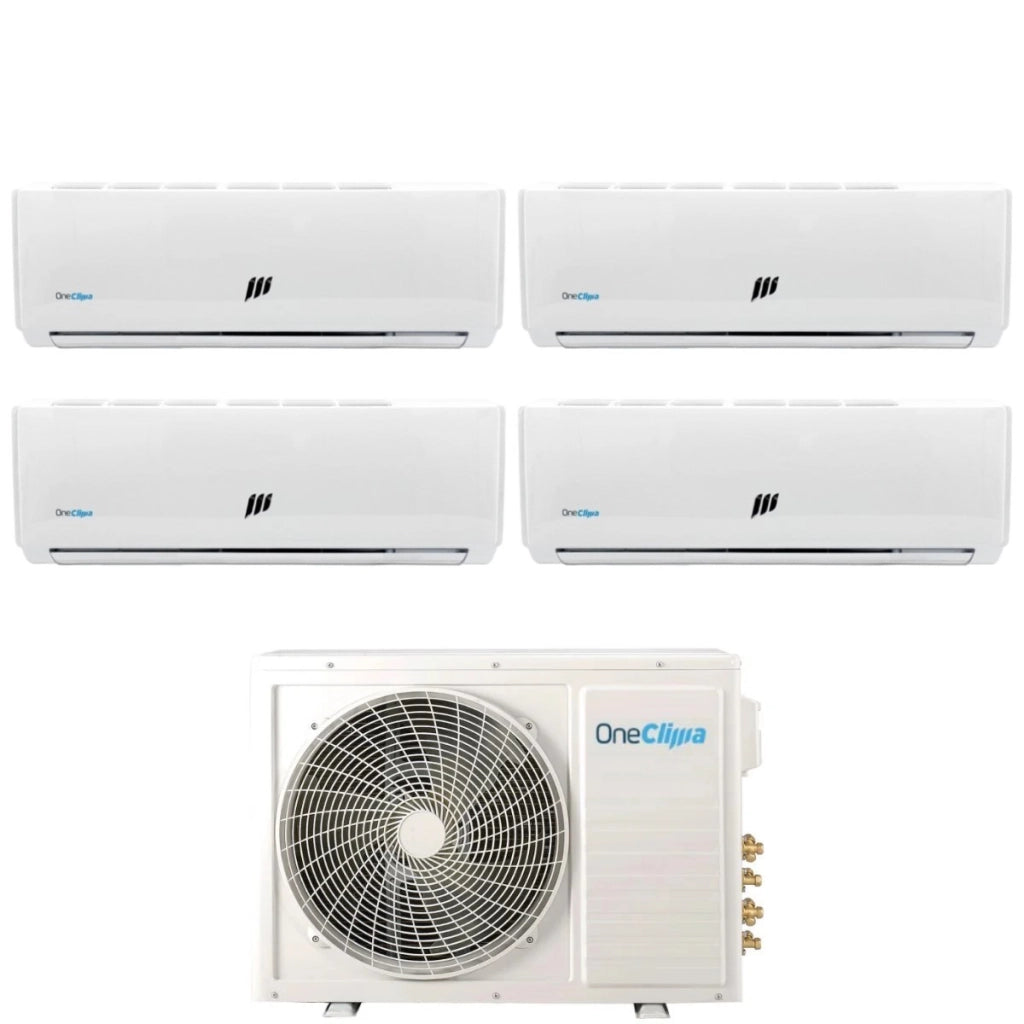 Condizionatore OneClima Quadri Split Inverter serie PRO 12+12+12+12 con MLT42x5/Y24 R-32 Wi-Fi Optional 12000+12000+12000+12000