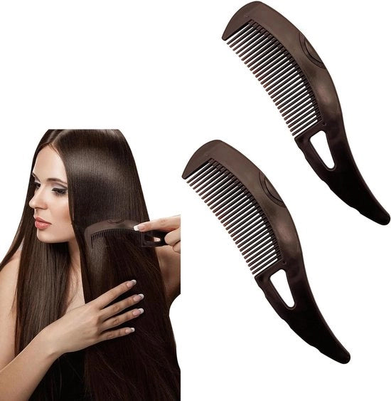 Spazzola per Capelli con Denti Forati Energia di Massaggio Rimozione di Pelo e Sporcizia per Migliorare la Qualità dei Capelli - 2 Pezzi