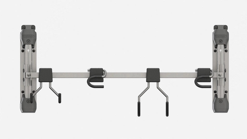 Appendi Attrezzi 74x15x30 cm Keter con 4 Ganci Capacità Totale 36 kg in Acciaio Grigio e Nero
