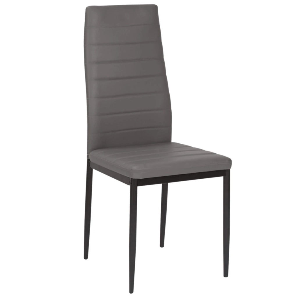 IDMarket - Set di 6 sedie da pranzo ROMANE grigie