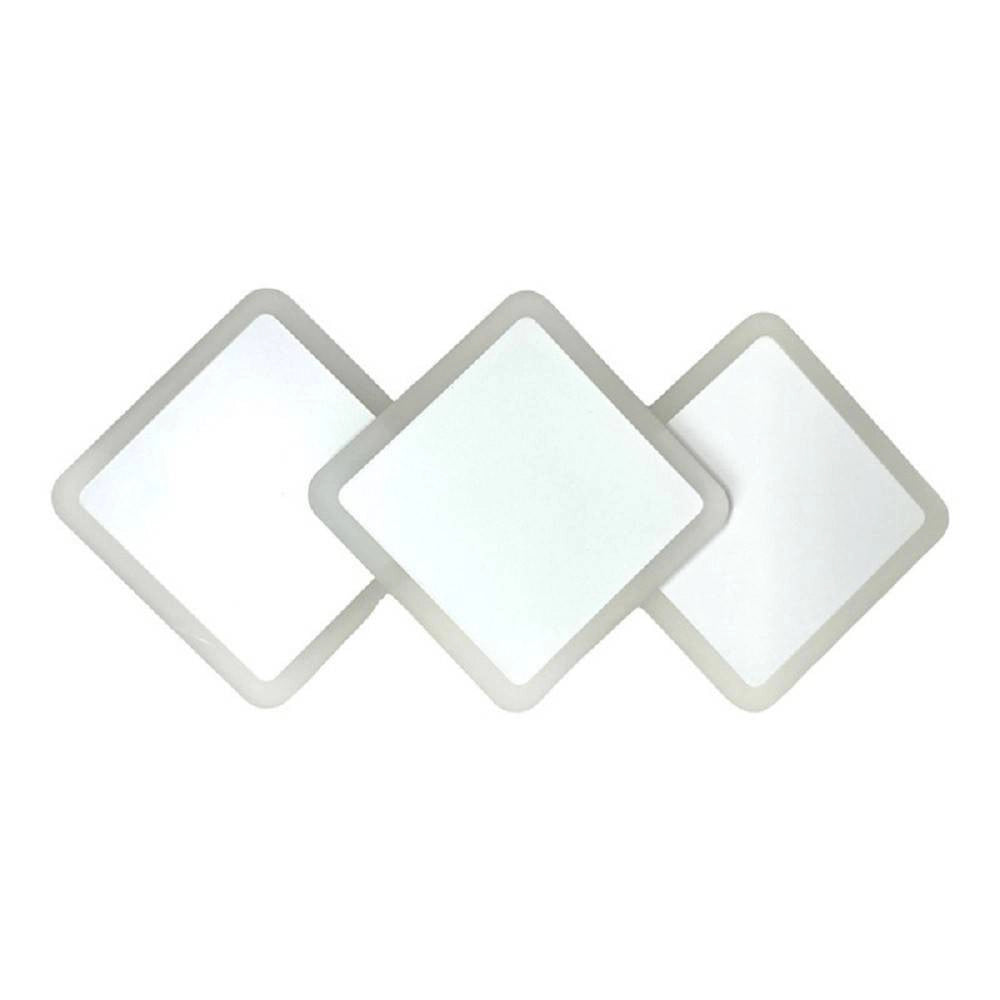 Trade Shop - Applique Moderno Triplo Rombi A Led 14w Da Parete 3 Colorazioni Di Luce Aq31-b3c -