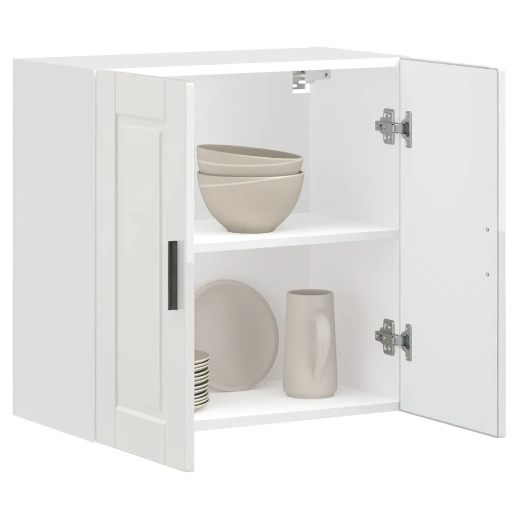 Pensile da Cucina Porto Bianco Lucido in Legno Multistrato 854059