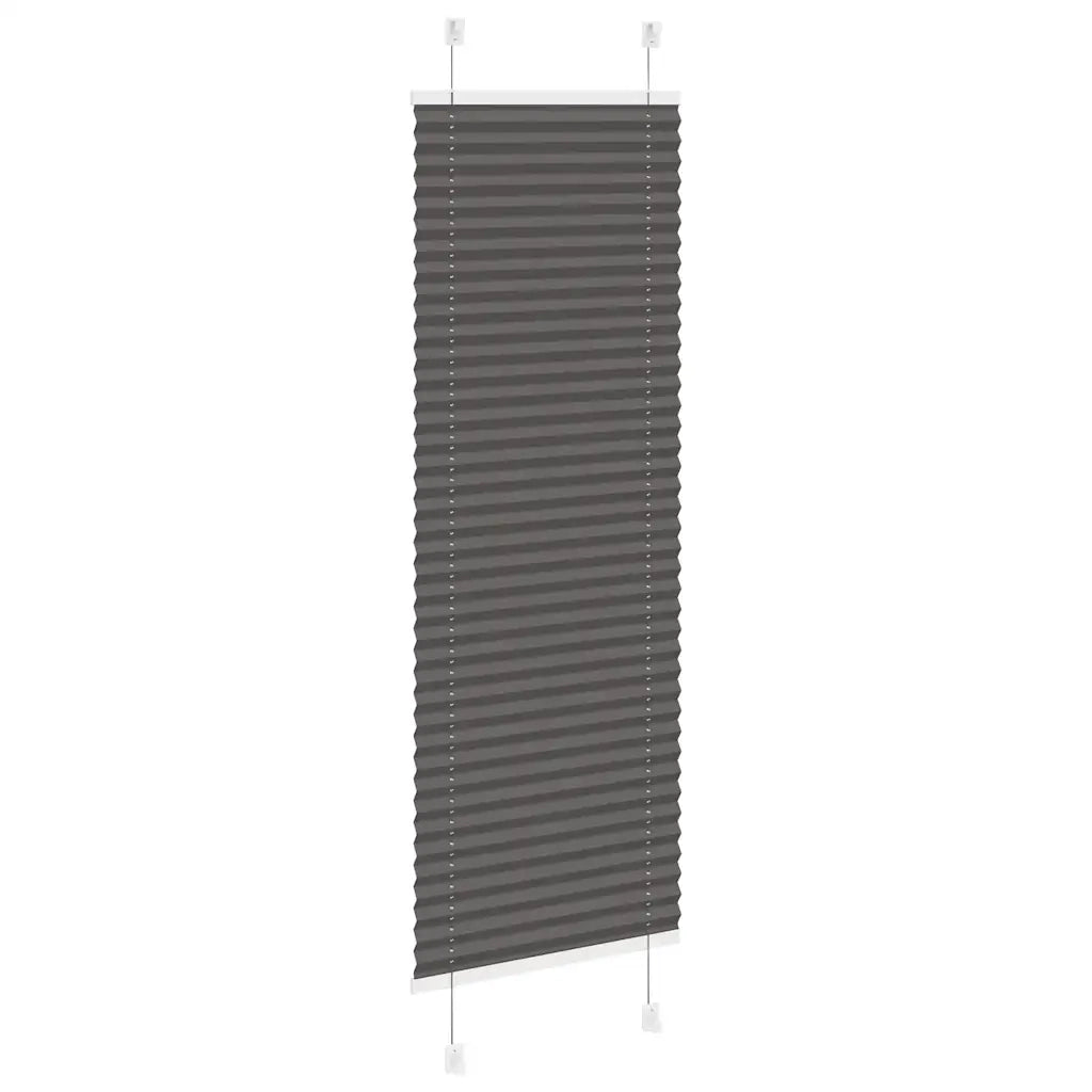 Tenda Plissettata Nera 40x100 cm Larghezza Tessuto 39,4 cm 4015114