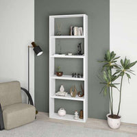 Libreria 72x22x200 cm Wish estensibile angolare bianca