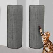 Krabbastato per gatti 2 pezzi di sisal 50 x 25 cm - pannello di gatto per parete con protezione contro graffi - opzione di fissaggio alla parete - gatto arrampicabile - protezione per mobili