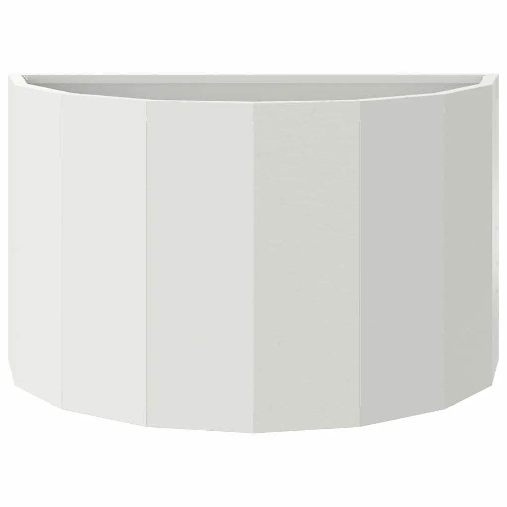 Fioriera | Cassetta per fiori | Vaso Bianco 60 x 30 x 35 cm Acciaio