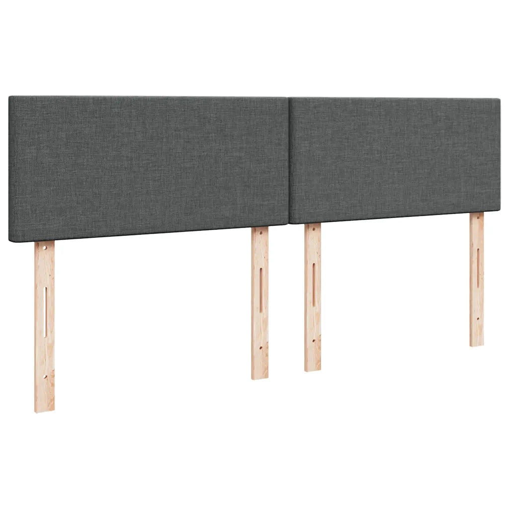 Giroletto a Molle con Materasso Grigio Scuro 180x200 cm Tessuto 3288261