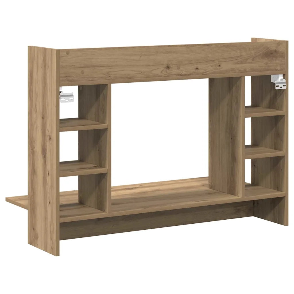 Scrivania a parete rovere artigianale 105 x 48 x 75 cm 869193