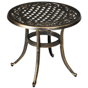 Tavolino da esterno rotondo in alluminio ¨C zephmum ¨C grigio ?60x52.5H cm
