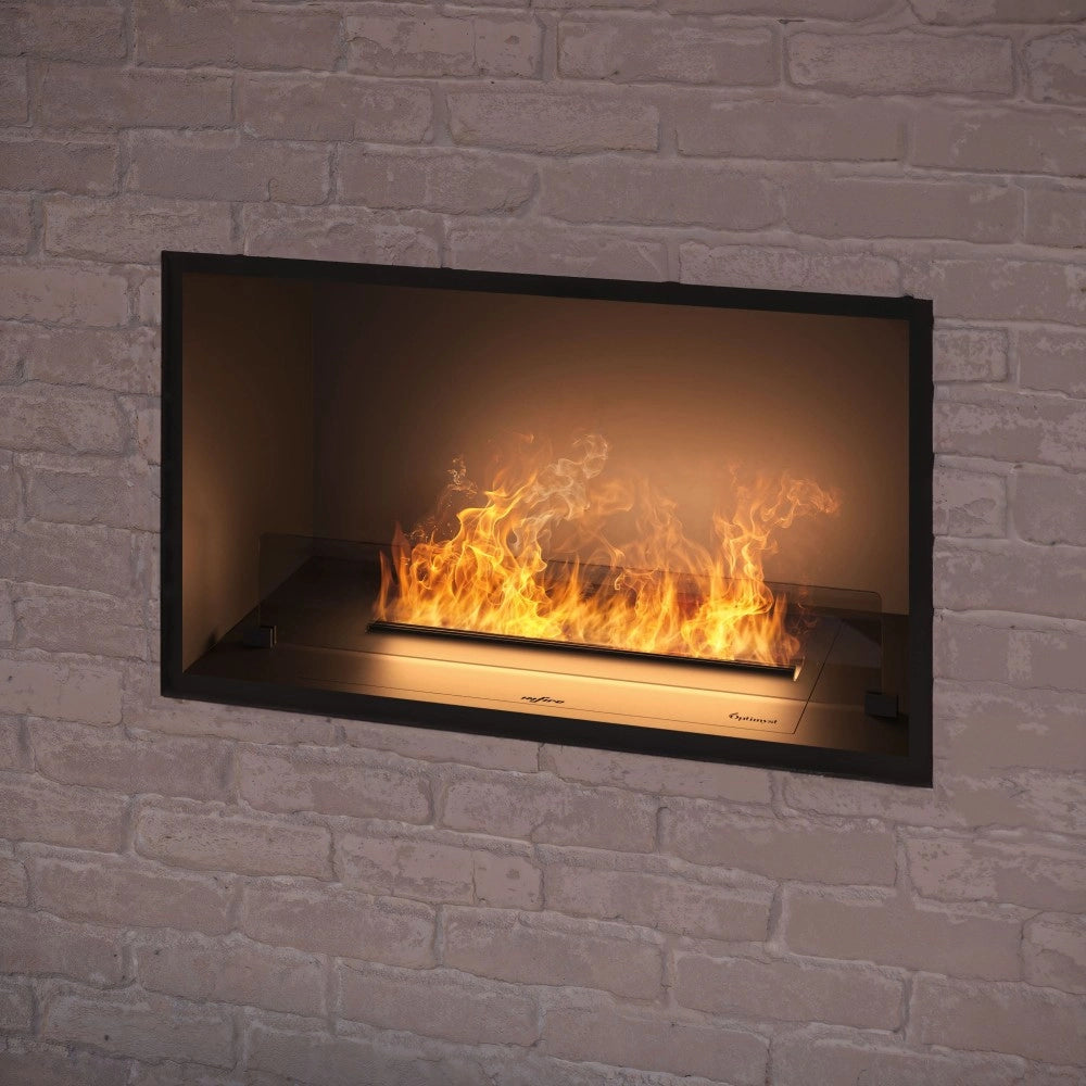 Caminetto a Vapore Acqueo da Incasso Inside U 800 con Fiamma Multicolore, Effetto 3D e Controllo App, Serbatoio 1.2l - 800cm