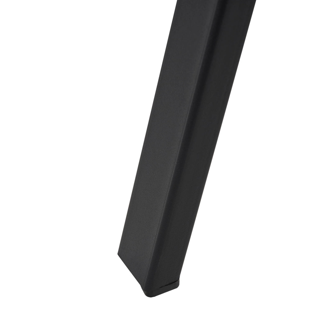 Set di 2 sedie da pranzo in velluto beige chiaro con gambe in ferro nero girevoli a 180° moderne sedie imbottite