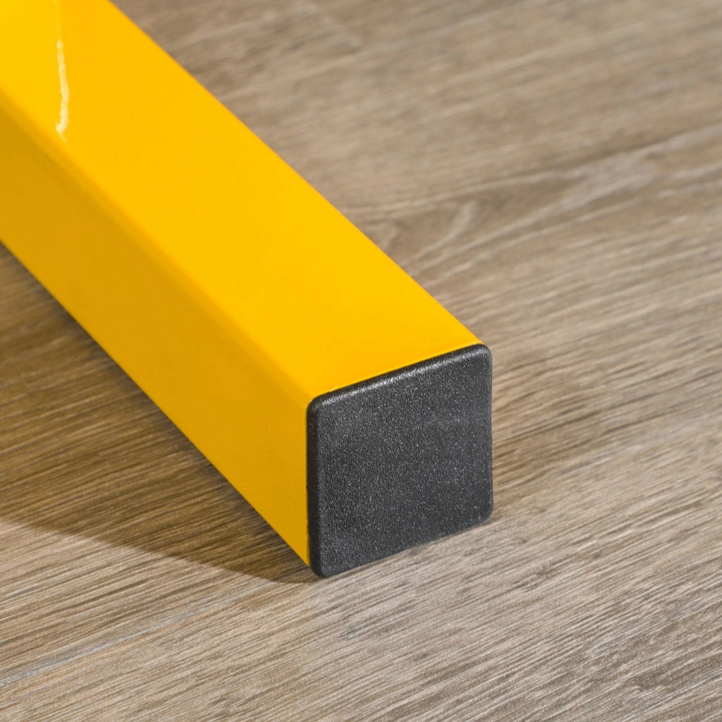 Rastrelliera porta manubri ¨C Xylo ¨C acciaio giallo, 2 ripiani, portata 270 kg, 92,5x50,5x80,5 cm
