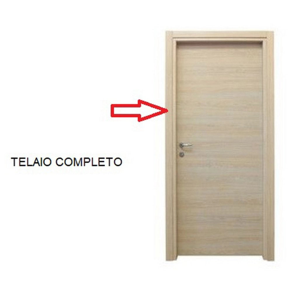1cf  stipiti laterali +cornici per porta mod.microtec rovere/bianco cm.210x70 cod:ferx.603221