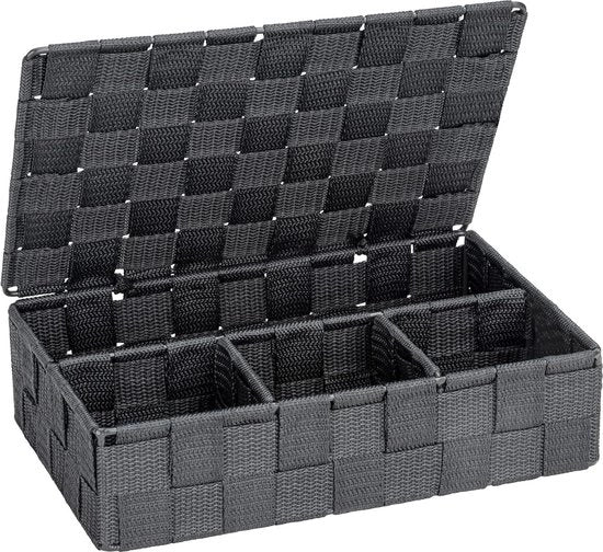 Cestino di conservazione con coperchio - Grigio scuro - Piccolo - Organizzazione