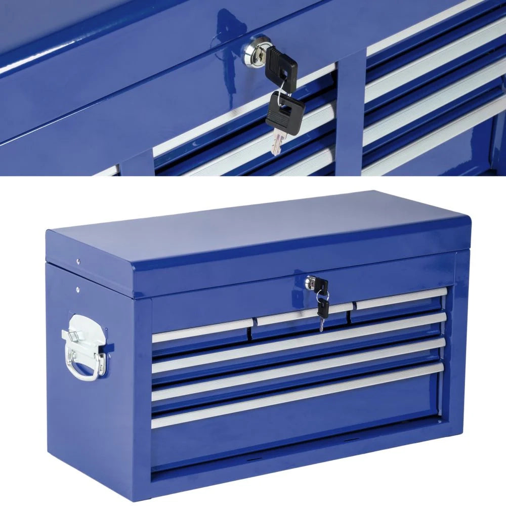 Carrello da officina blu a 8 cassetti 3408116