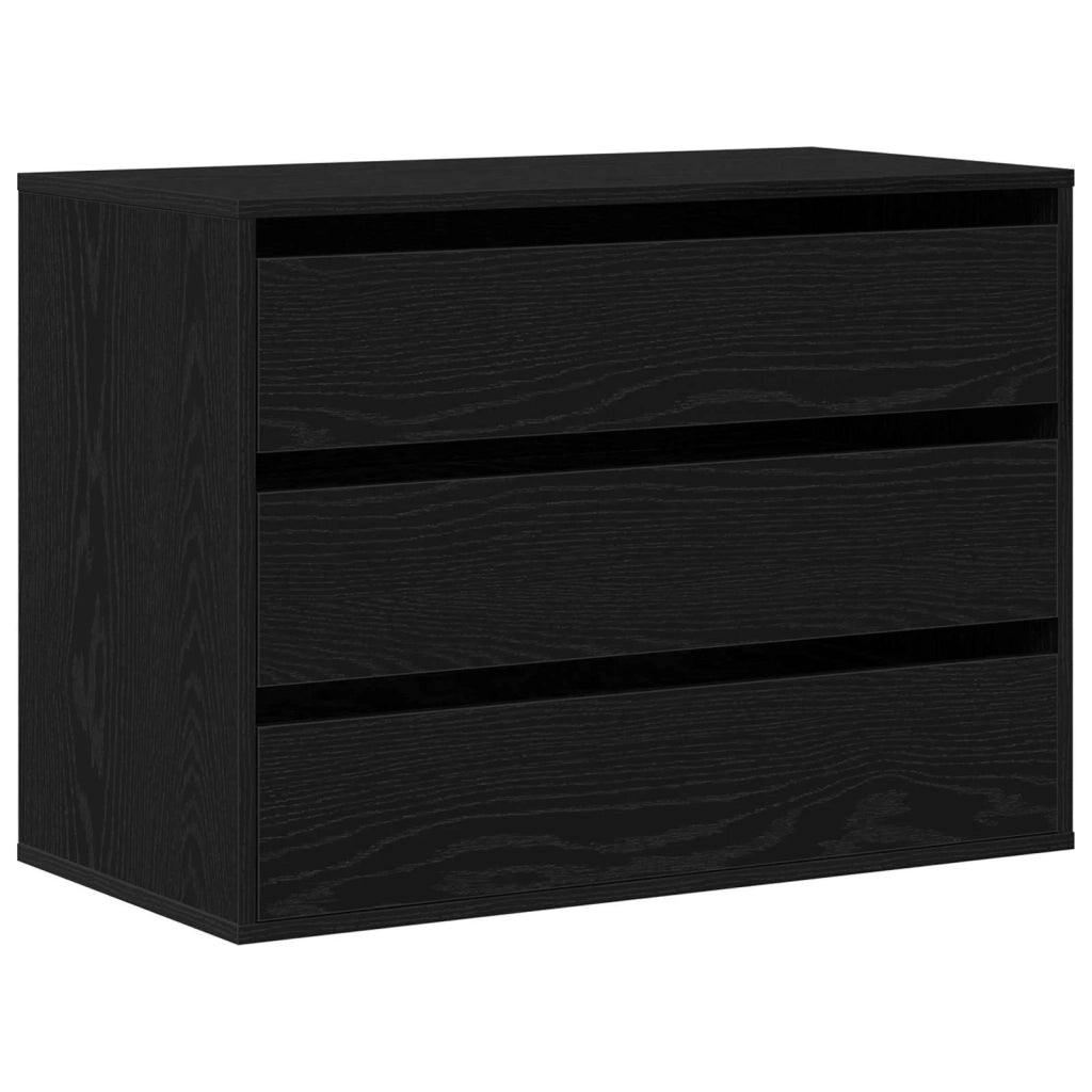 Mobile con Cassetti Nero 80 x 41 x 58 cm Legno multistrato CFW6716428