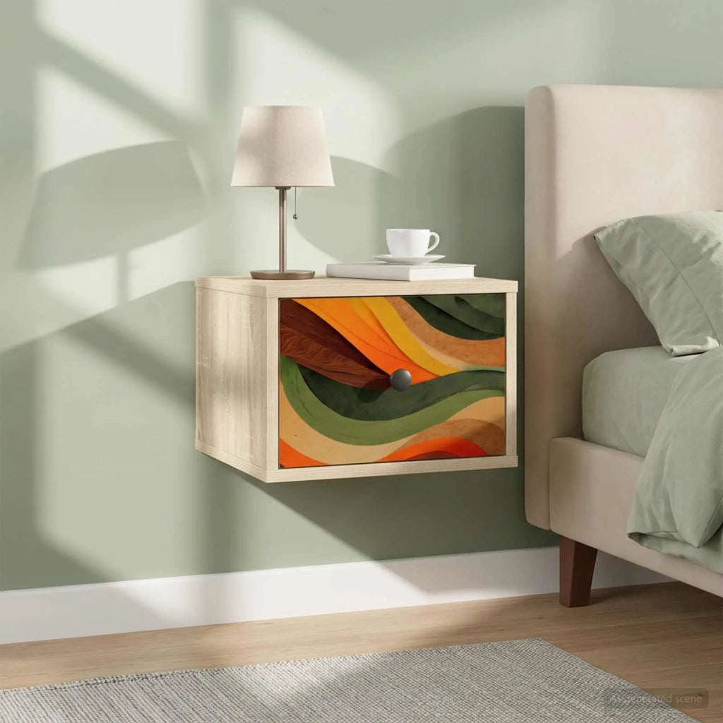 Mobiletto da comodino a parete BONN Rovere Sonoma 8007477
