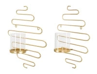 Portacandele Da Muro Alid Coppia cm 33X10X34