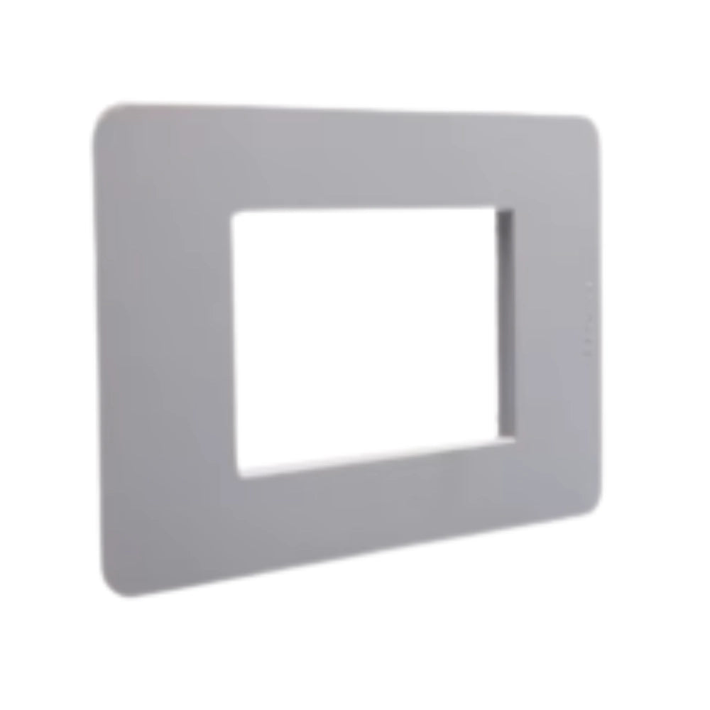 Bticino matixgo placca 3 moduli in tecnopolimero resistente per impianti elettrici *** colore grigio, confezione 1