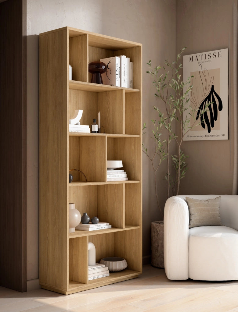 Libreria Herdasa effetto rovere dorato 191x80x32