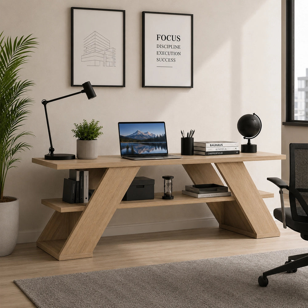 Mobile Porta Tv Moderno per Soggiorno Quercia in Legno Resistente 120x33.5x40cm