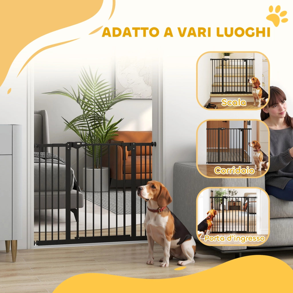 Cancellino per Cani Regolabile ¨C zephmum ¨C Nero, 100 cm