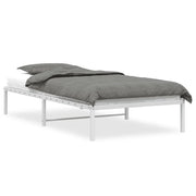 Letto singolo | Letto per adulti | Giroletto Metallo Bianco 107x203 cm