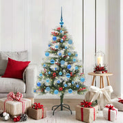 Albero di Natale artificiale Verde e bianco 150 cm 3395177