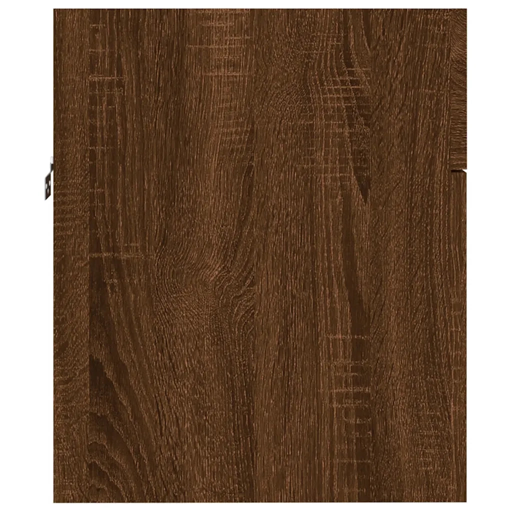 Set Mobili da Bagno | Armadio da bagno 2 pz Rovere Marrone in Legno Multistrato