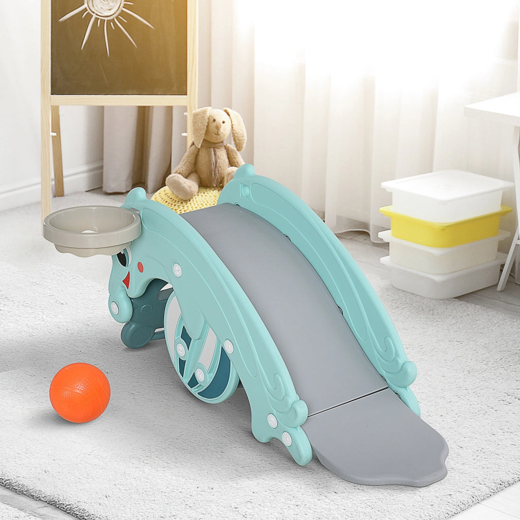 Casetta Giochi Multifunzione ¨C Zephmum ¨C 72x34x47 cm Blu Turchese