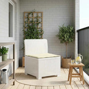 Divano da esterno-Divano da Giardino a 1 Posto con Cuscino Aspetto Rattan PP 654076