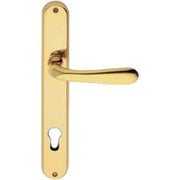 MANIGLIA 'GOCCIA' CON PLACCA FORO YALE Oro lucido